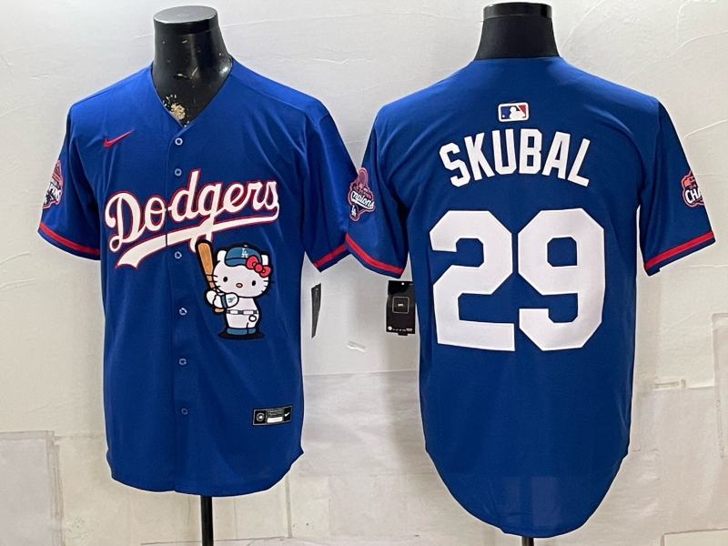 men Los Angeles Dodgers #29 Skubal blue Game 2026 Nike MLB Jersey 0807009->los angeles dodgers->MLB Jersey